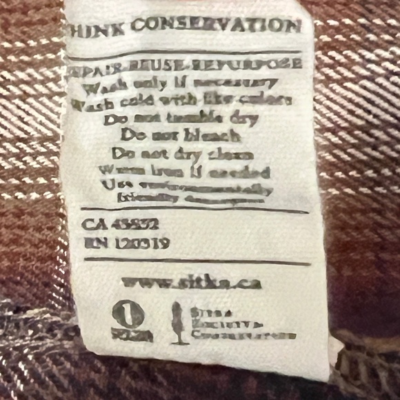 SITKA ECOLOGYST plaid collared shirt women's size - Picture 4 of 6